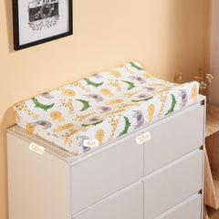 TILLYOU changing pad cover provides a snug fit for standard 32x16 inch pads.