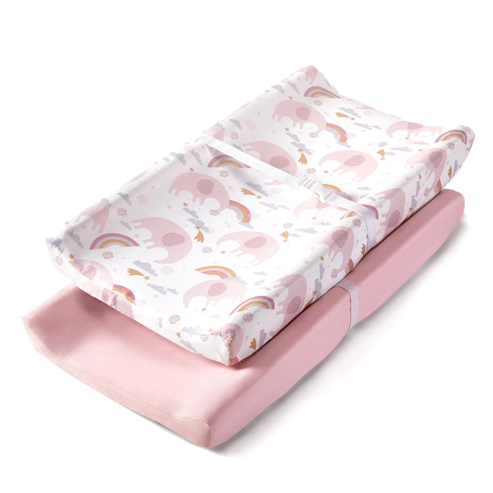TILLYOU changing pad cover in soft jersey material for breathable baby comfort.