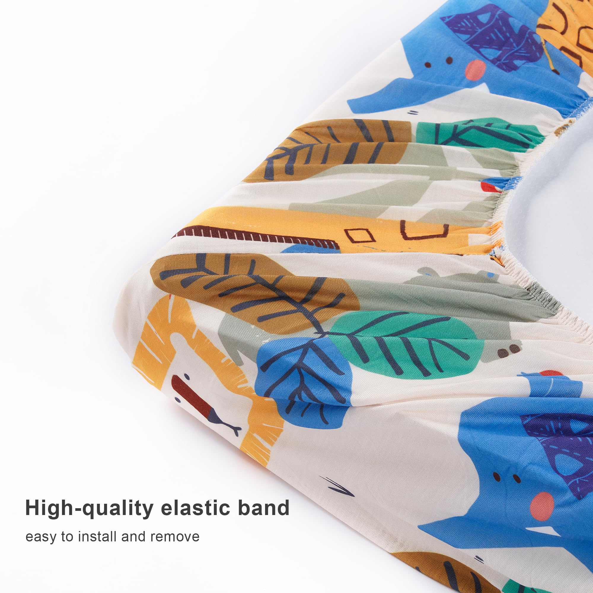 TILLYOU soft-knit jersey fabric keeps skin comfortable for baby diaper changes.