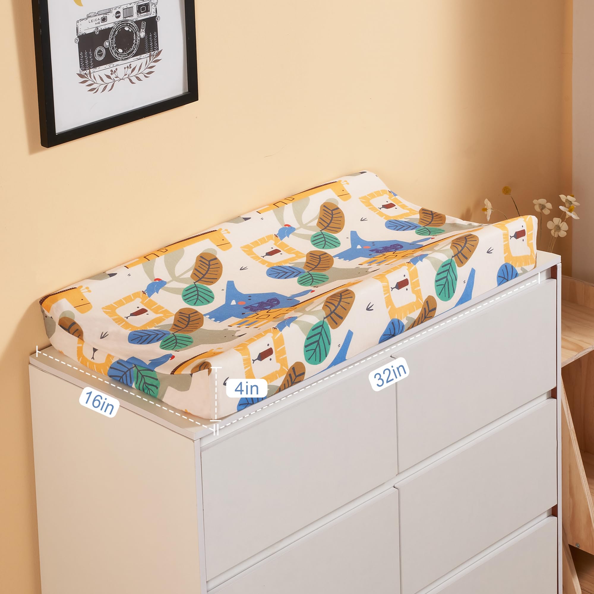 TILLYOU two-pack covers in Animal Geometry Blue provide two stylish, practical options.