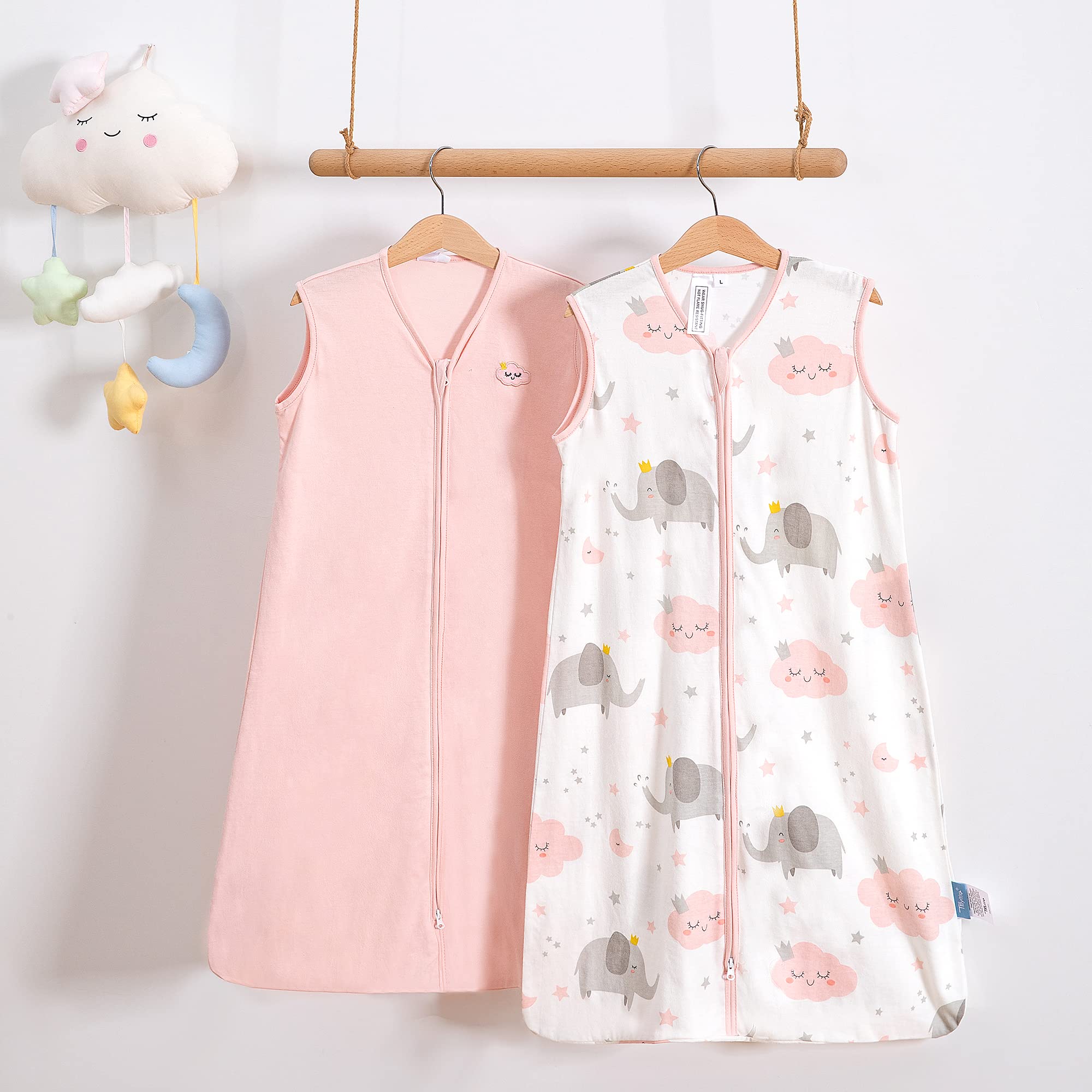TILLYOU color-fast, durable cotton sleep sack preserves color and shape.