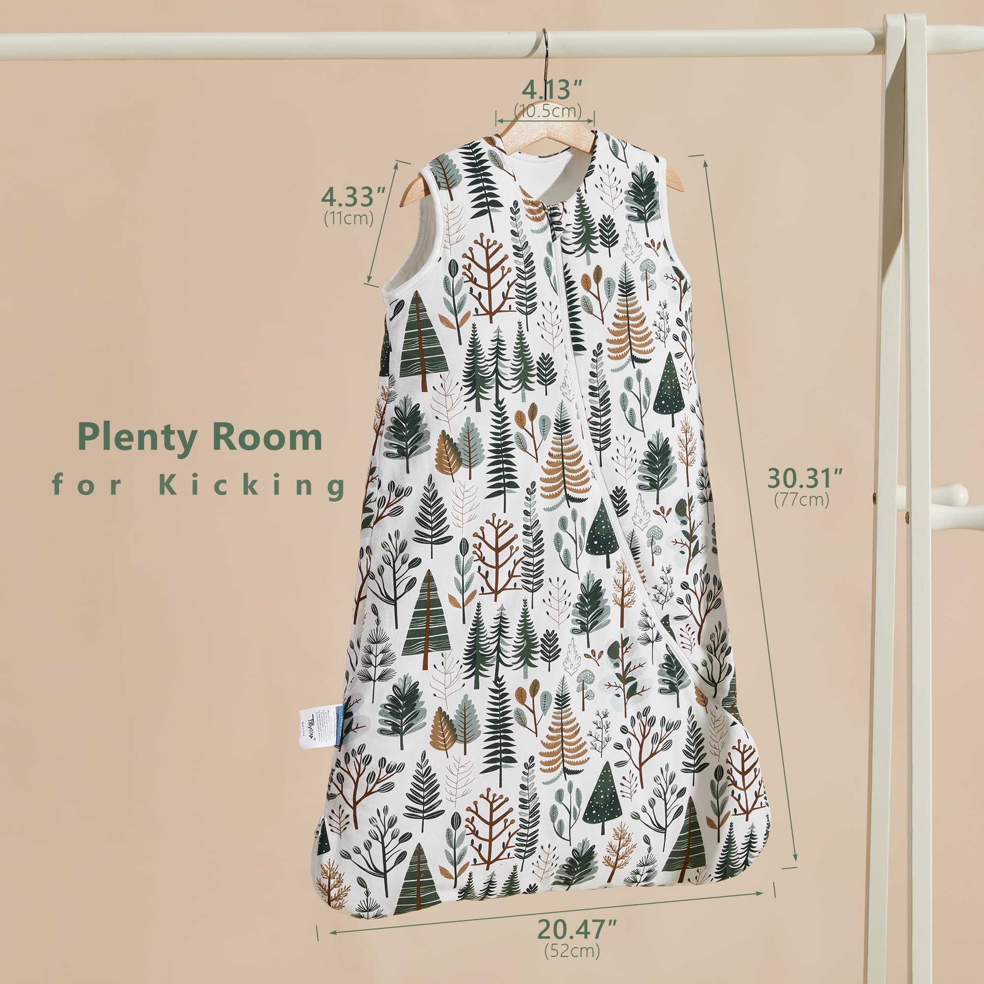 TILLYOU cotton exterior with soft polyester filling keeps baby snug and comfortable.