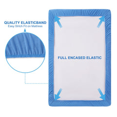 TILLYOU fitted sheet elastic bottom ensures easy changing on the bed