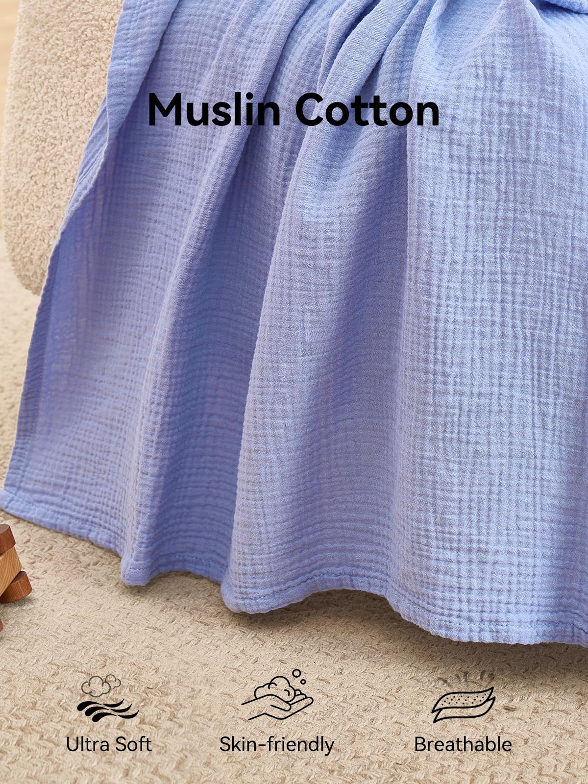 TILLYOU blue car seat cover arrives in a gift box, ideal for gifting.