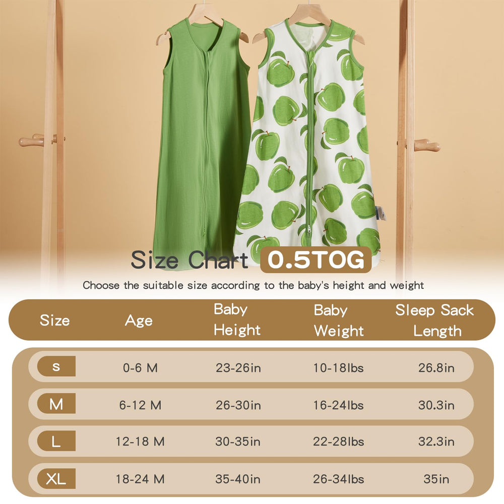 TILLYOU sleep sack 0-3 months closeup, soft cotton texture and gentle weave.