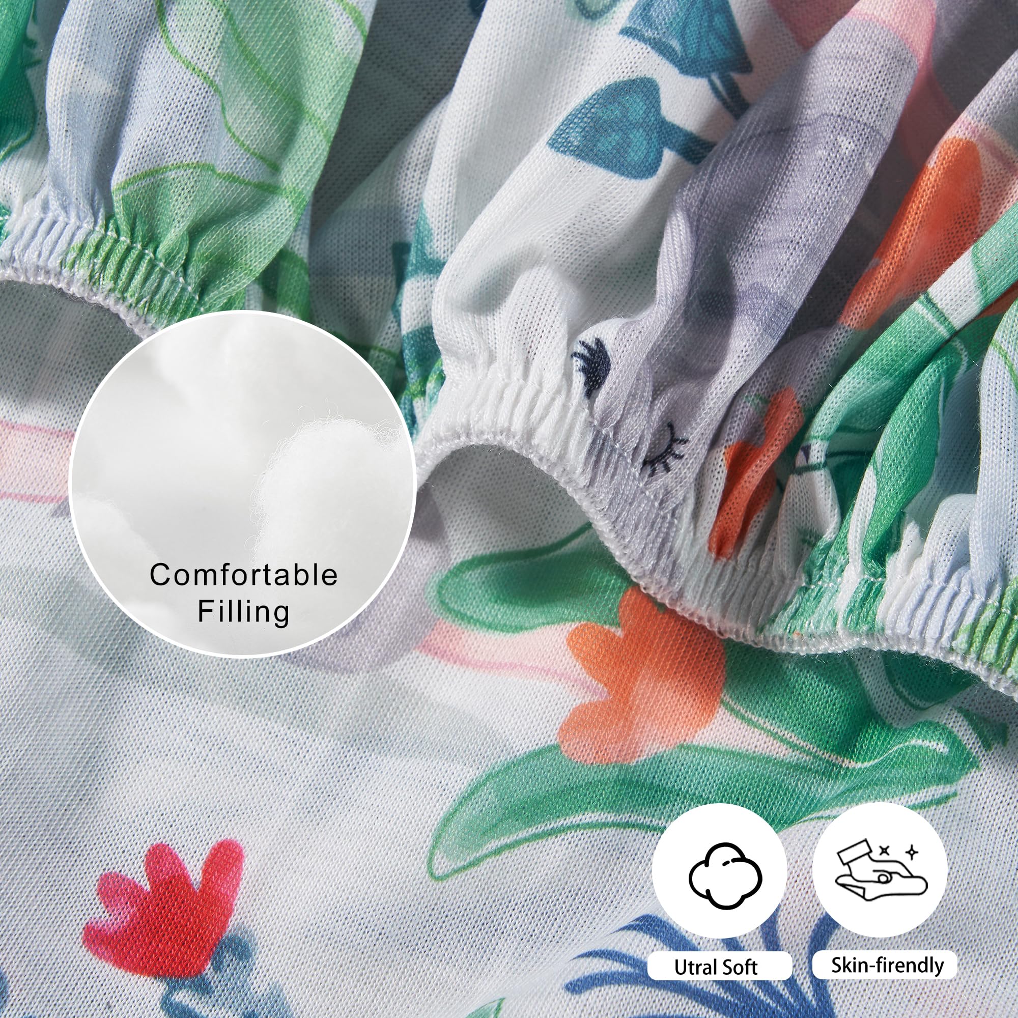 TILLYOU knit fabric 170gsm feels soft and breathable for baby naps.