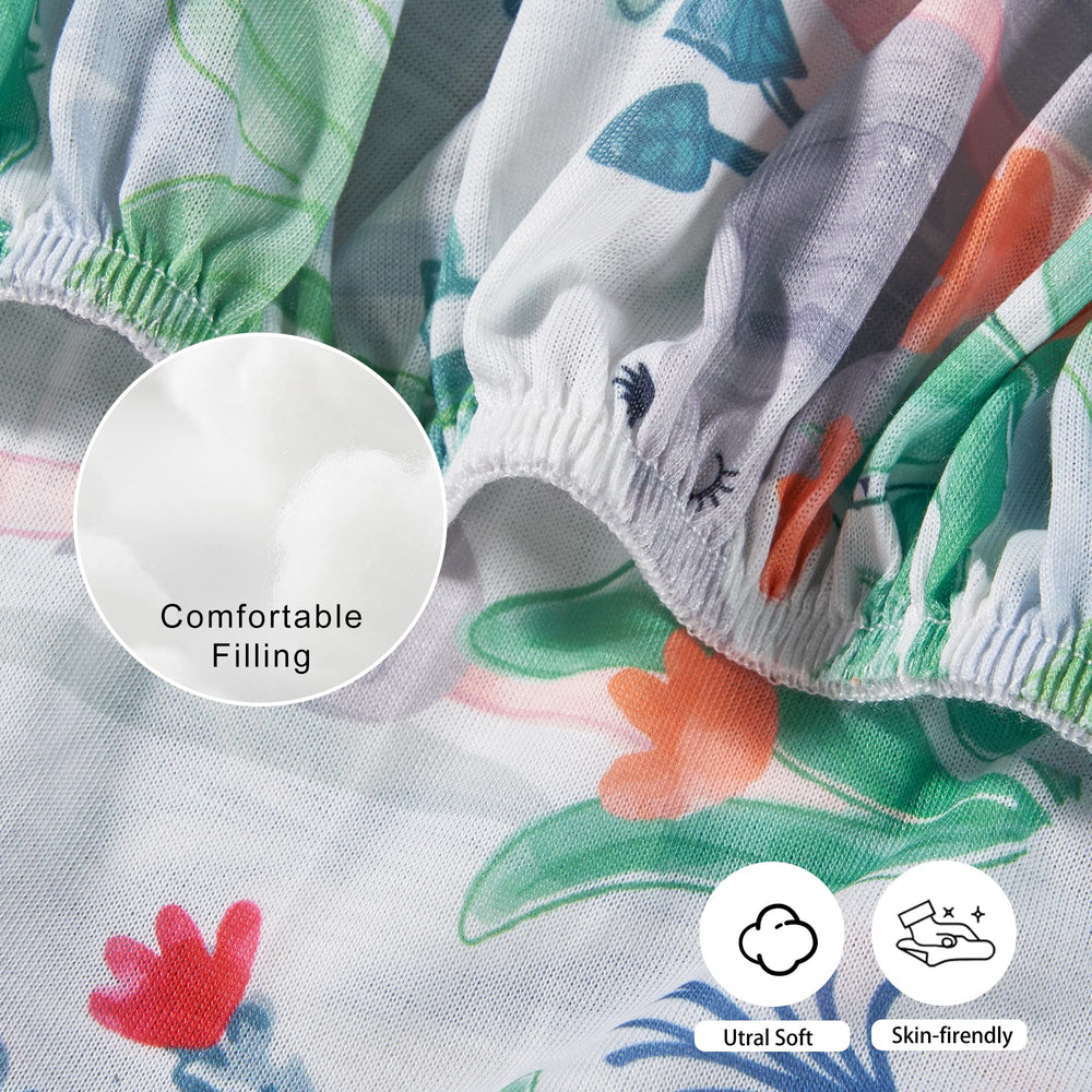 TILLYOU knit fabric 170gsm feels soft and breathable for baby naps.