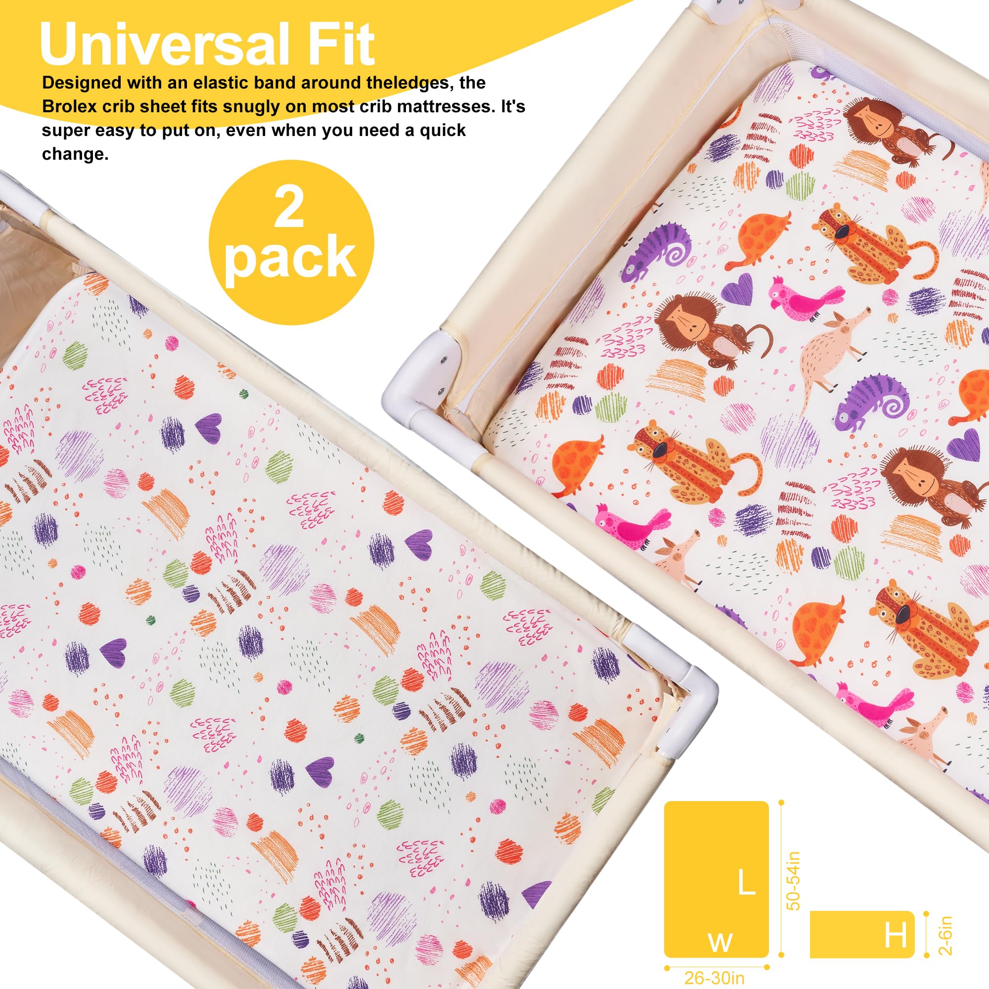 TILLYOU multi-color patterns ideal for coordinating nursery decor.
