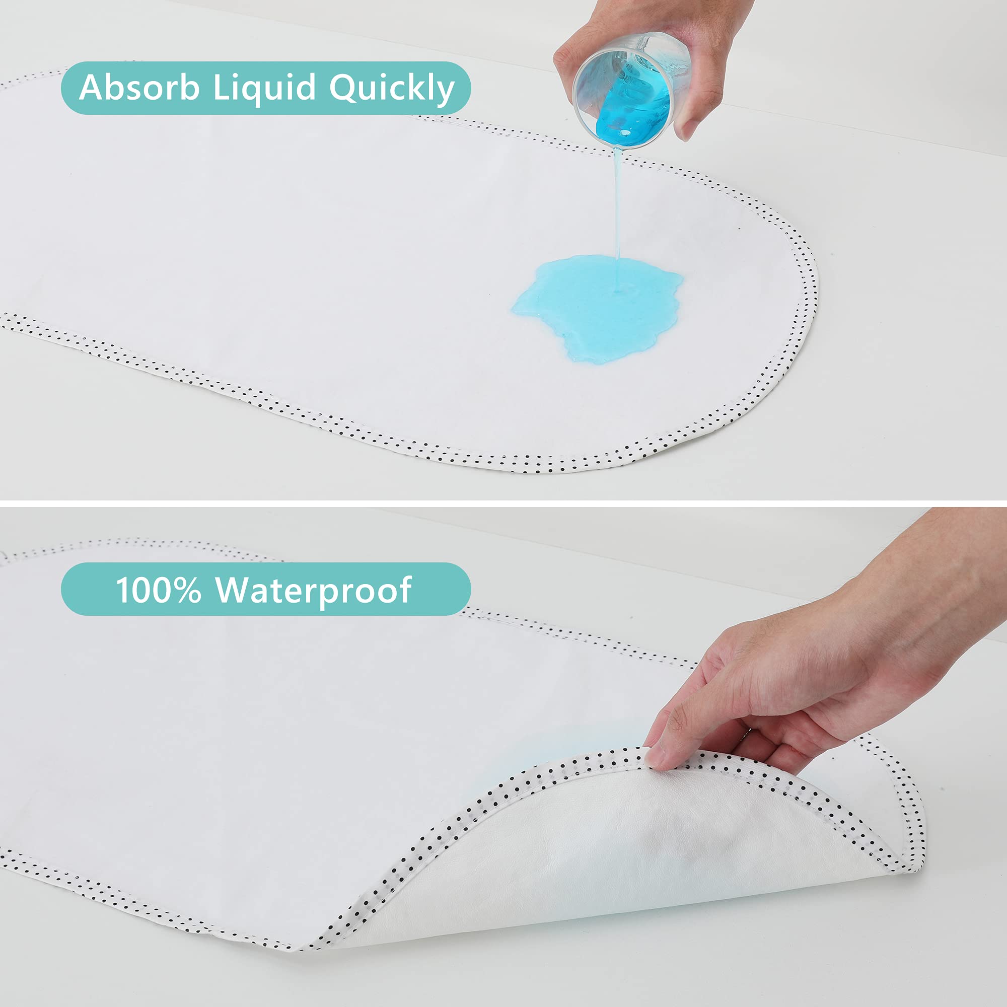 TILLYOU multi-use liner works under crib sheets or in strollers for protection.