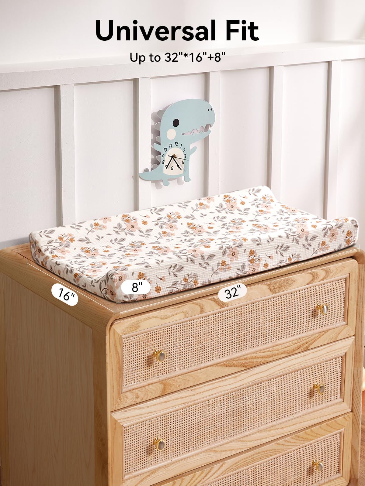 TILLYOU universal fit cover works on standard 32x16 inch pads.