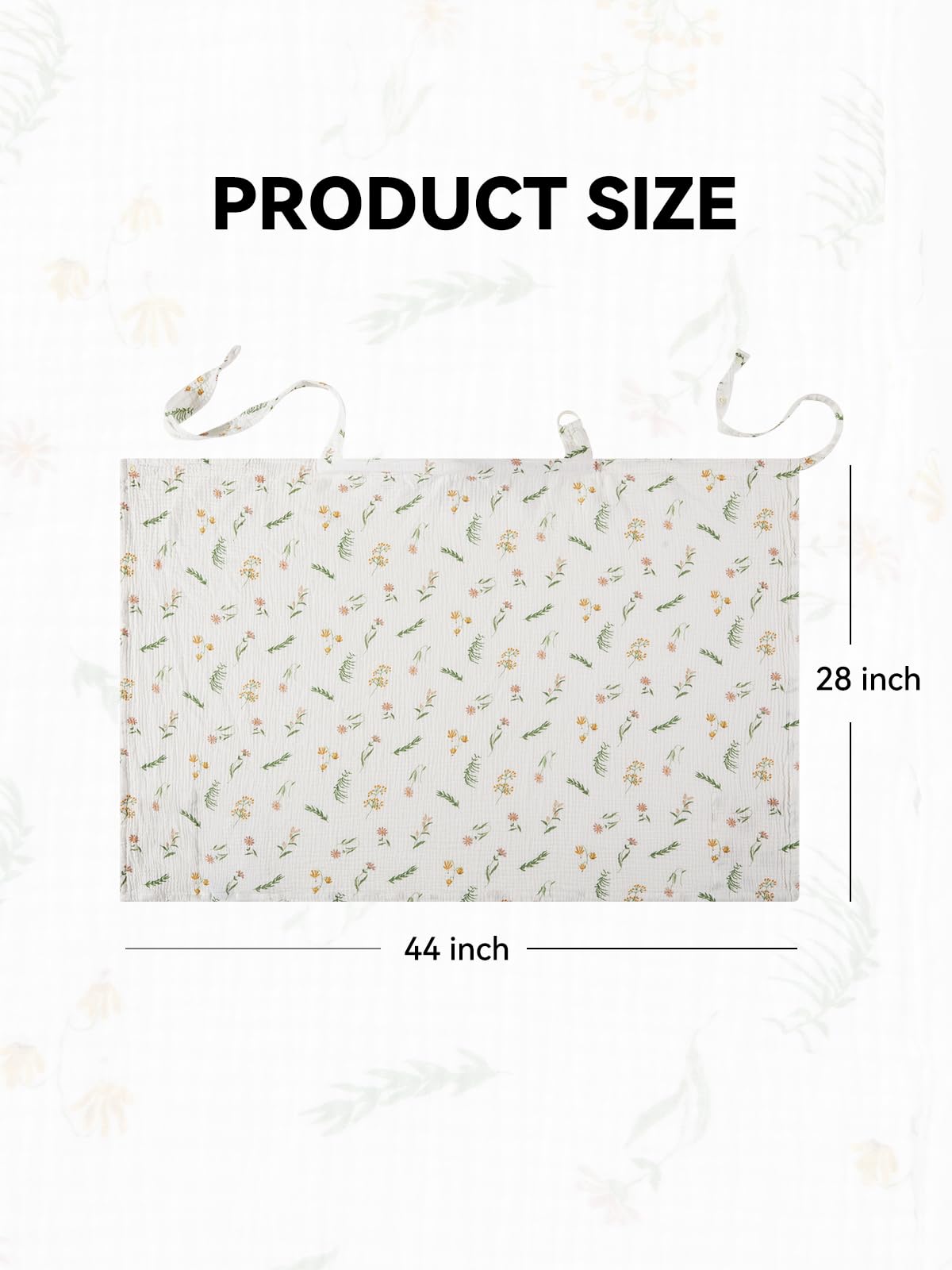 Daisy design on TILLYOU nursing cover adds cheerful style during feeding