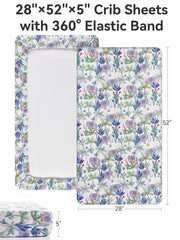 TILLYOU muslin sheet with elastic band stays in place.