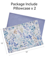 TILLYOU muslin pillowcase with breathable cotton weave for all-season comfort.