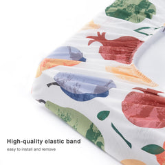 TILLYOU orangish changing pad cover with warm tone for nursery style