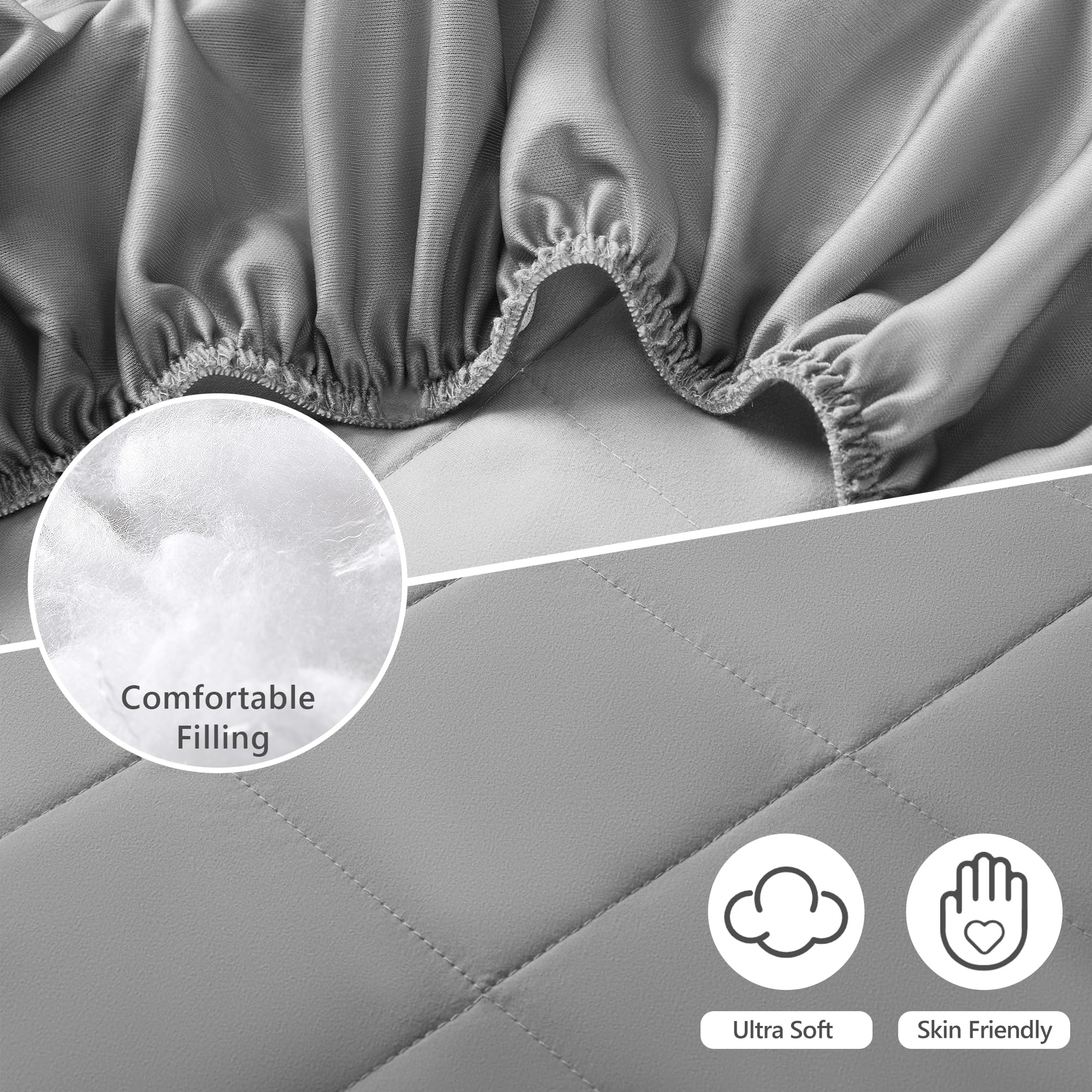 TILLYOU fitted sheet is machine washable for busy parents.