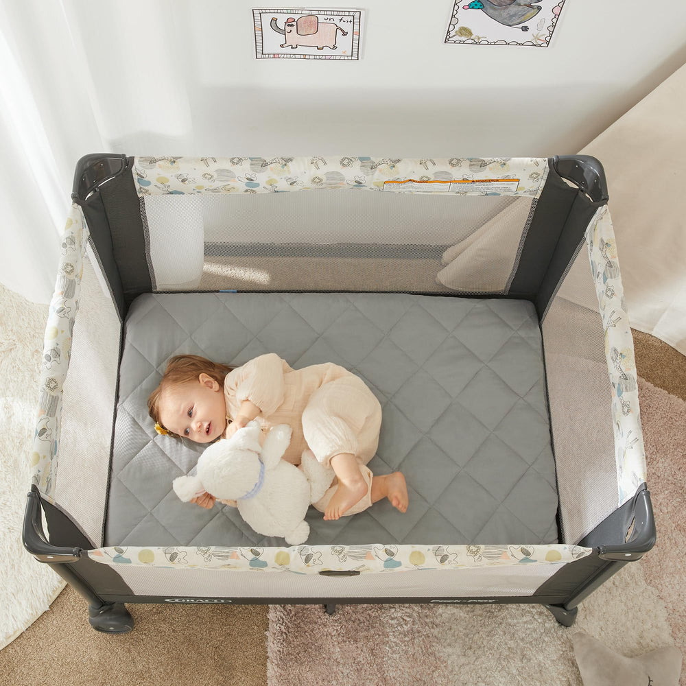 TILLYOU thick padding provides cushioning during playtime and diaper changes.