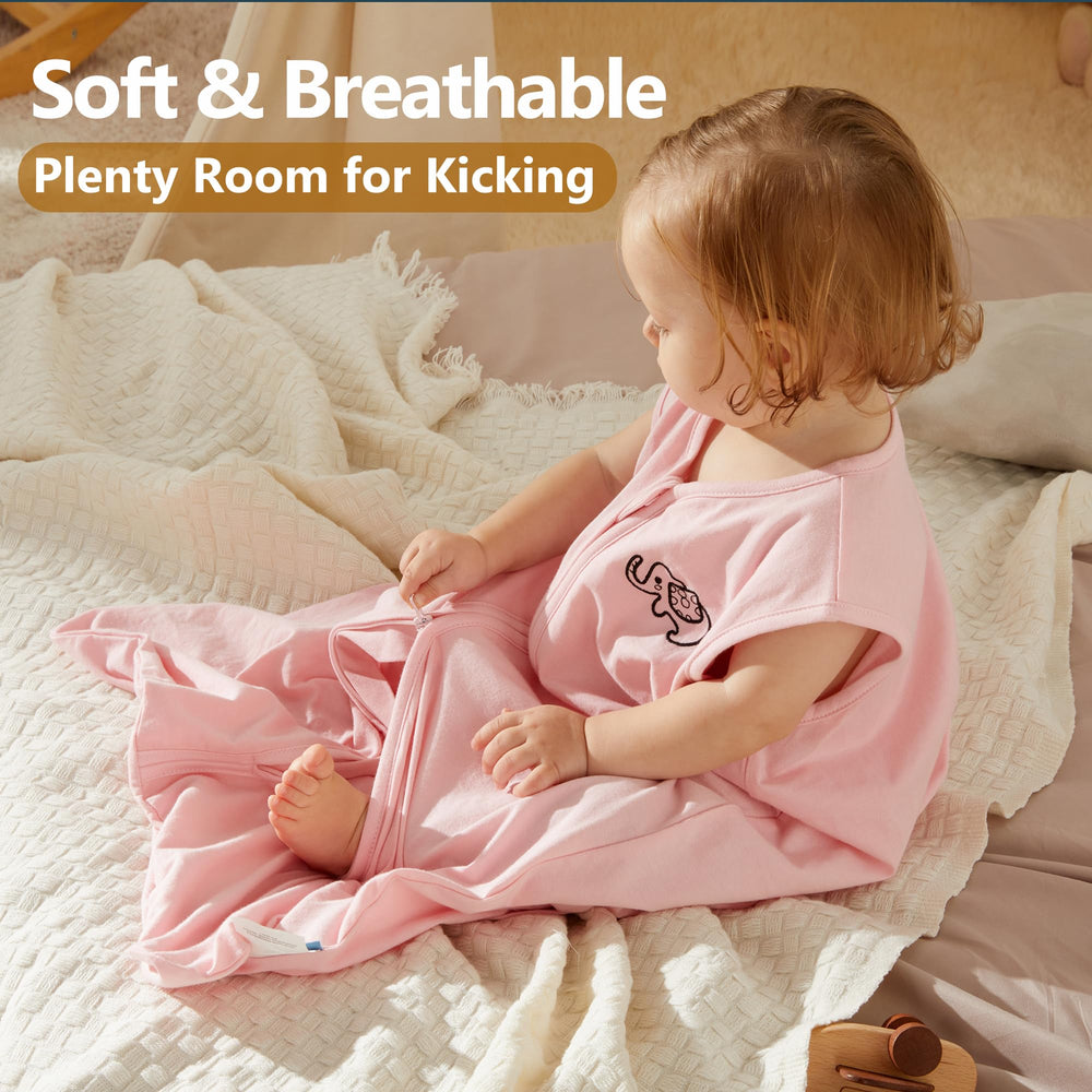 TILLYOU 0.5 tog summer sleep sack keeps baby cool on warm nights
