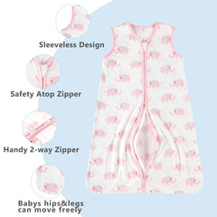 TILLYOU 100 percent cotton sleep sack feels soft on delicate skin