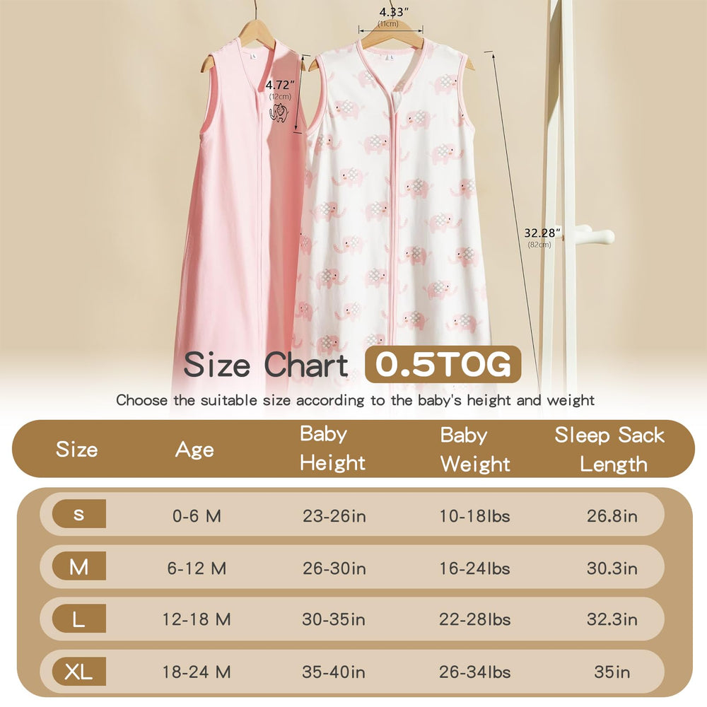 TILLYOU pink elephant close-up design adds charming bedtime style