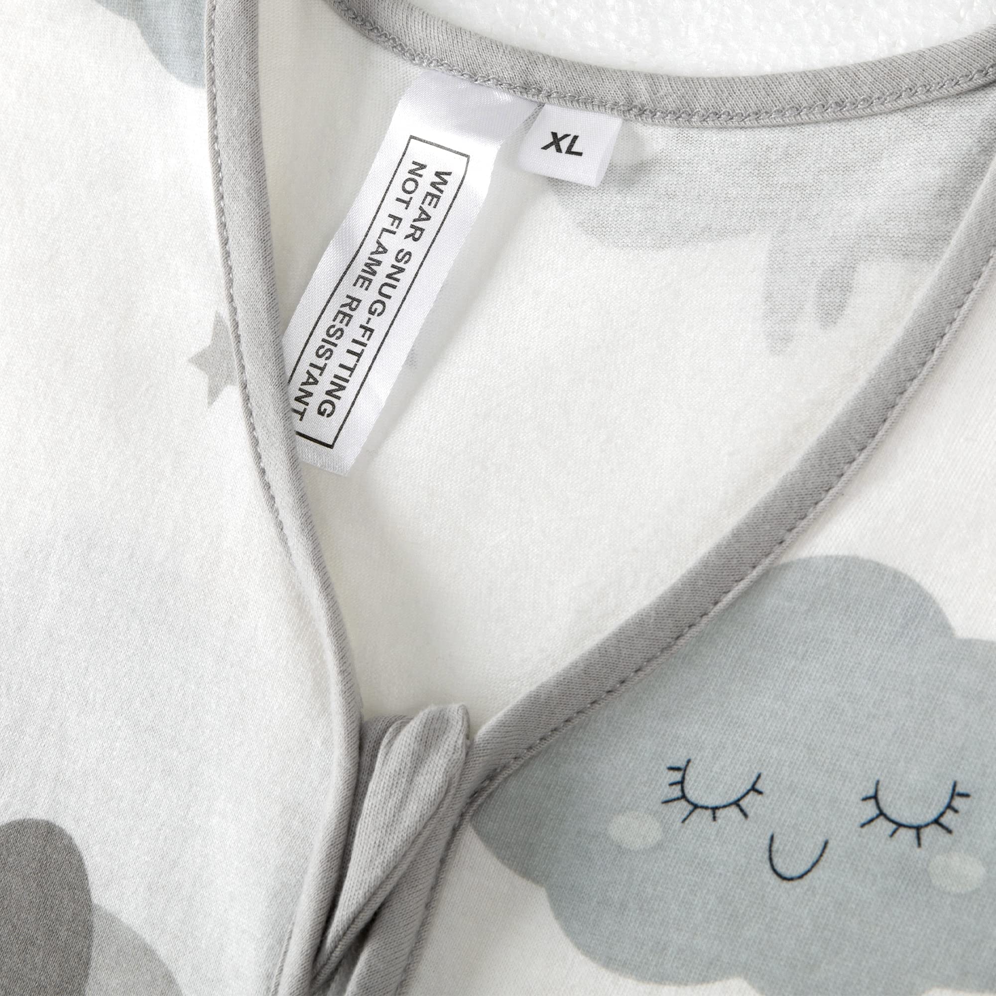 TILLYOU sleep sack zipper protector prevents skin irritation