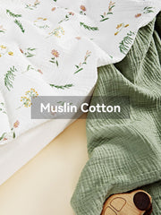 TILLYOU soft cotton muslin fabric provides a lightweight, skin-friendly surface.