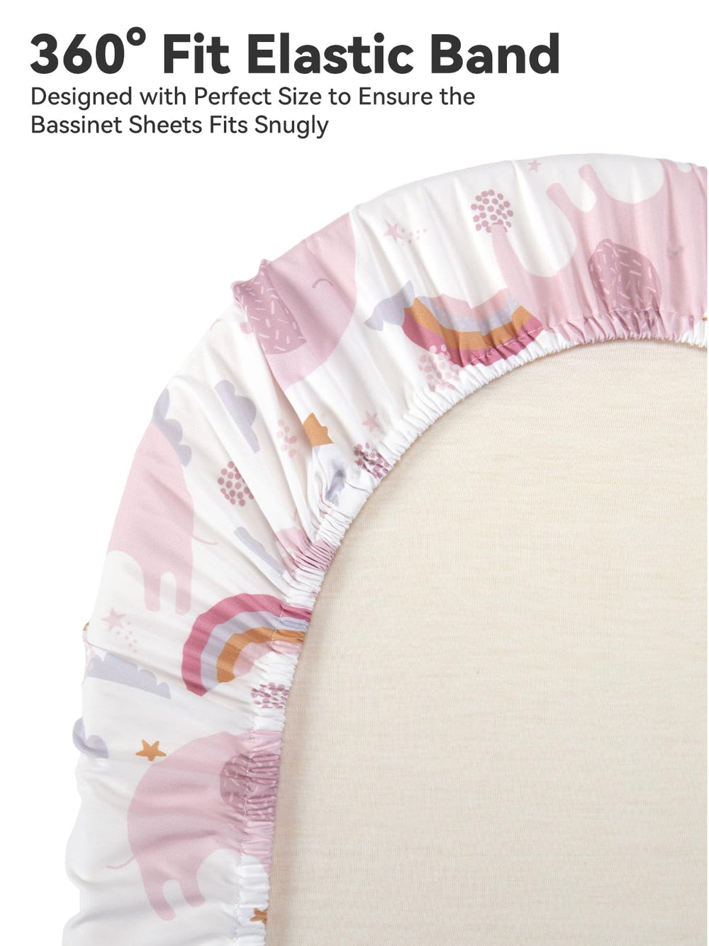 TILLYOU soft skin-friendly sheets soothe sensitive newborn skin.