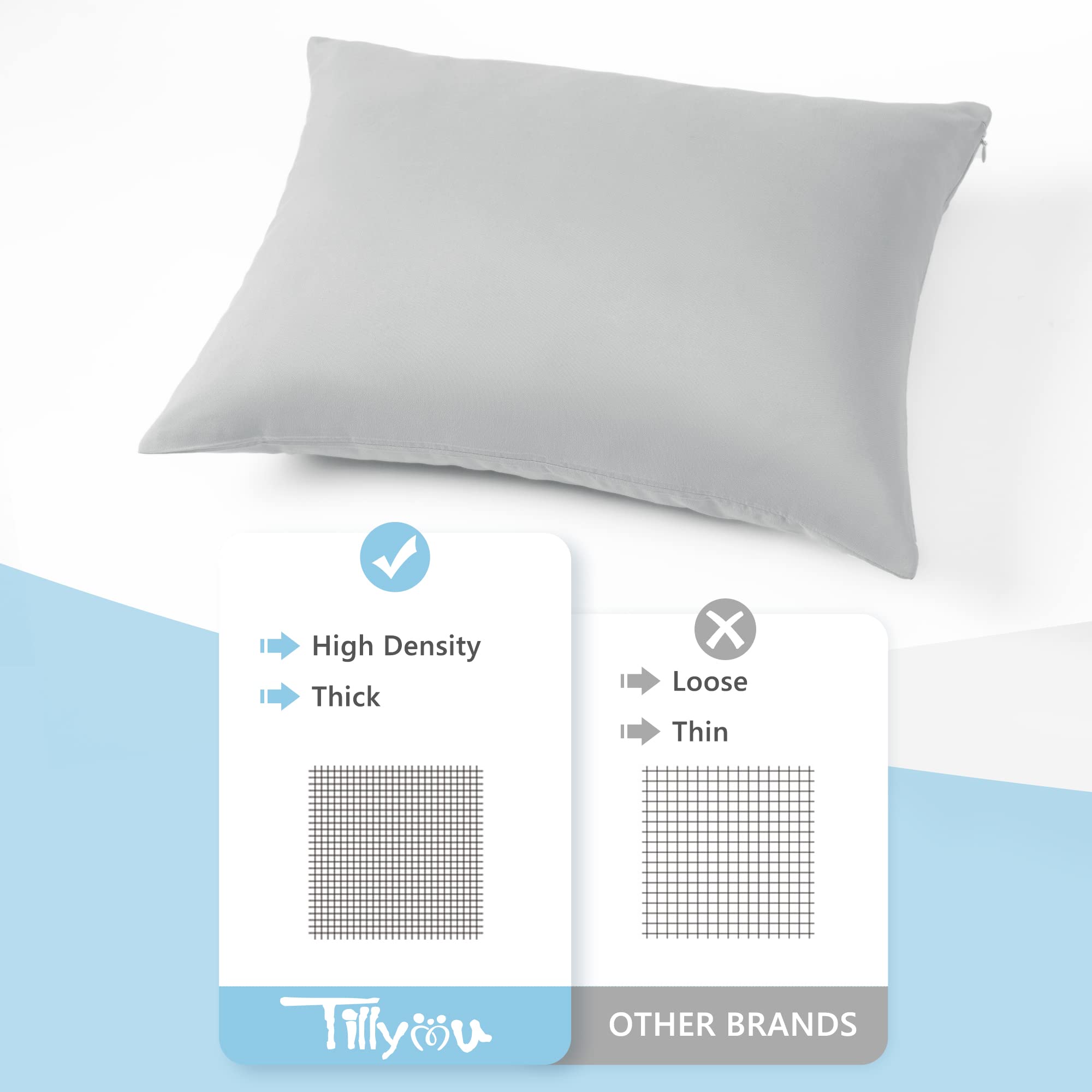 TILLYOU tight stitching emphasizes durability for everyday use