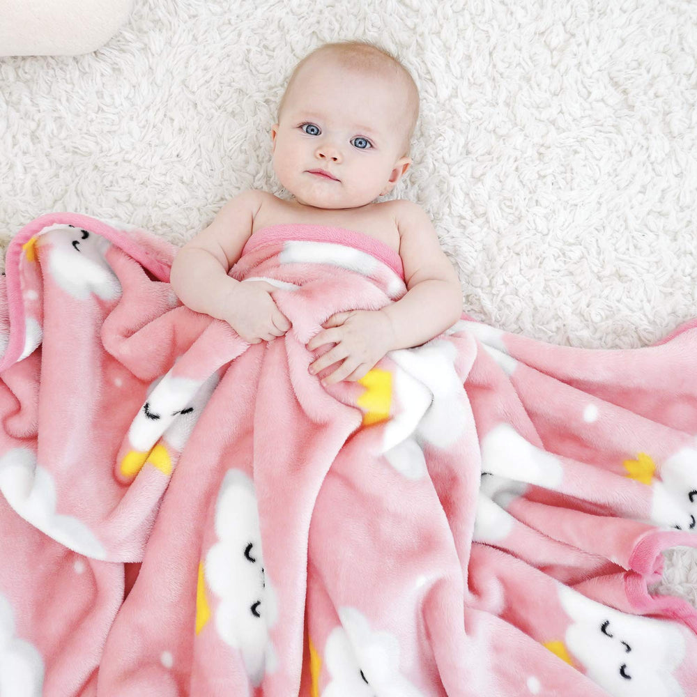 TILLYOU blanket pink cloud breathable warmth for naps