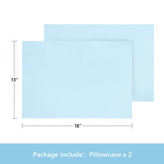 TILLYOU 13x18 pillowcase fits toddler pillows for home or travel