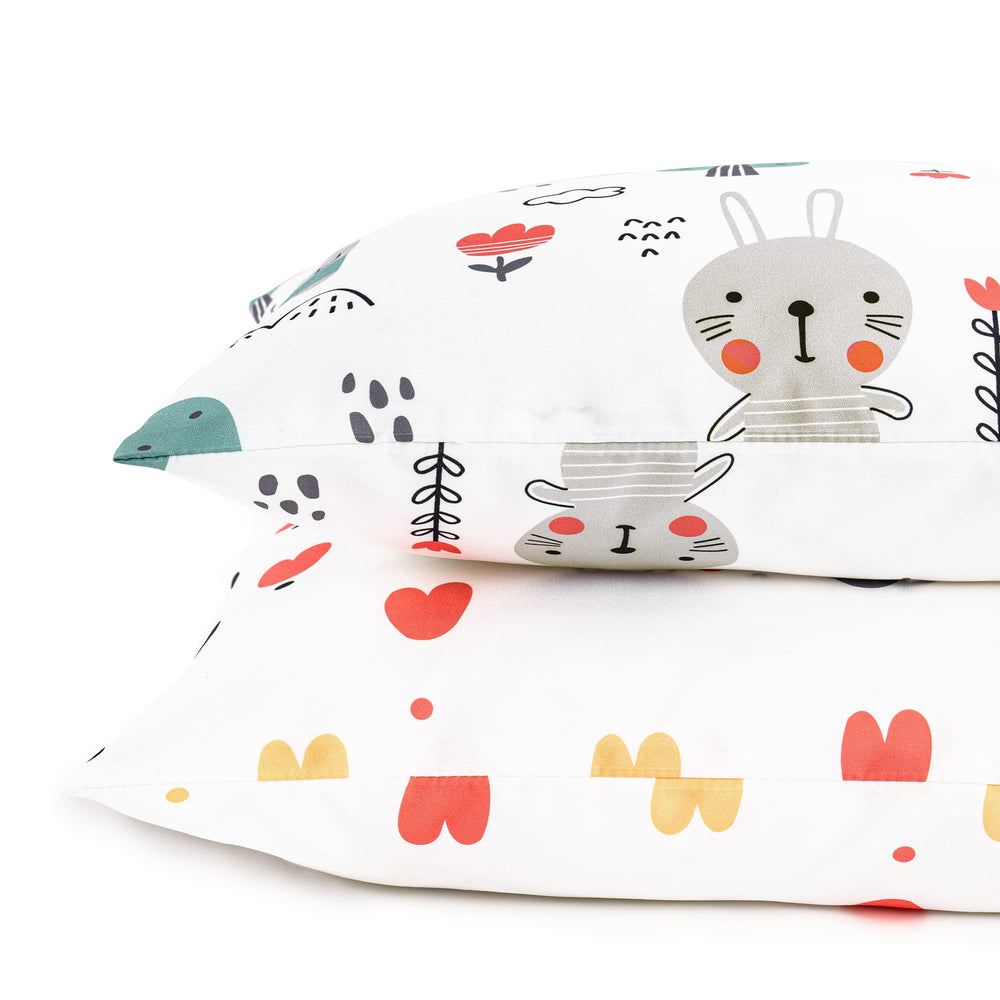 TILLYOU bear-love design pillowcase adds playful charm to nap time.