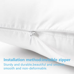 TILLYOU pillowcase texture from brushed polyester offers silky softness