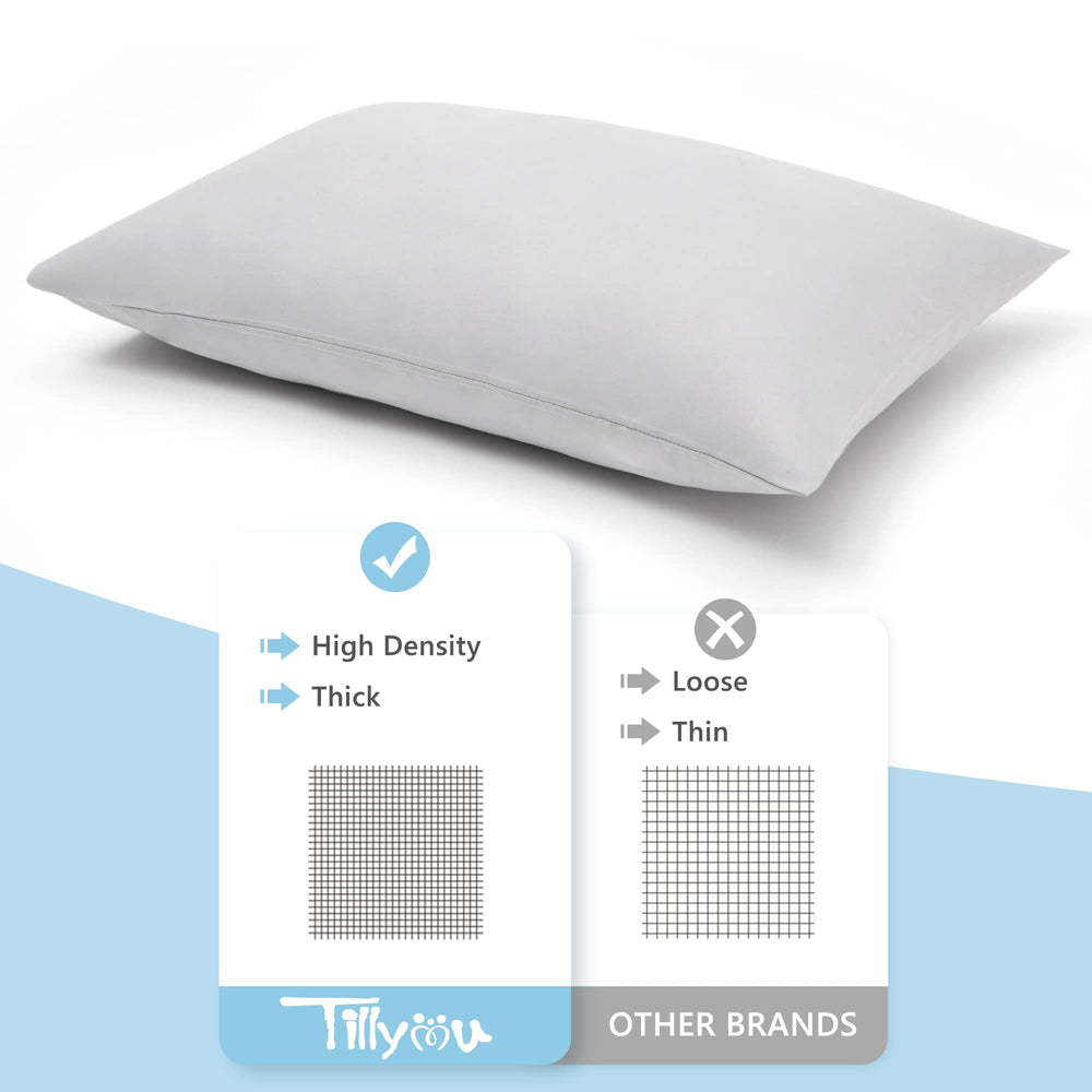 TILLYOU 13x18 pillowcase fits standard toddler pillows
