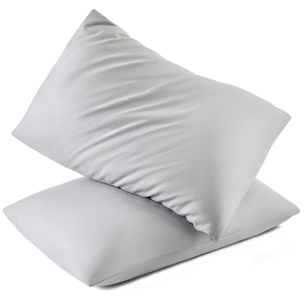 TILLYOU toddler pillowcase gray with envelope closure protects pillow while traveling