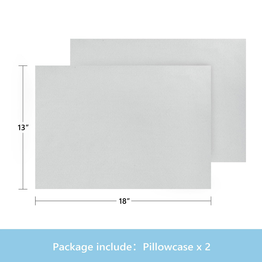 TILLYOU gray microfiber texture pillowcase feels silky and comfortable for nap time