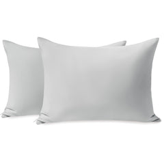 TILLYOU toddler pillowcase gray with zipper for secure sleep