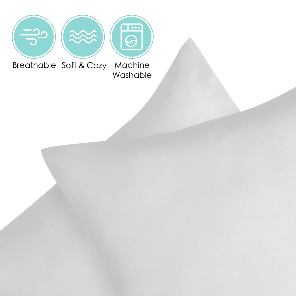 TILLYOU travel-friendly gray pillowcase ideal for car trips and hotel stays
