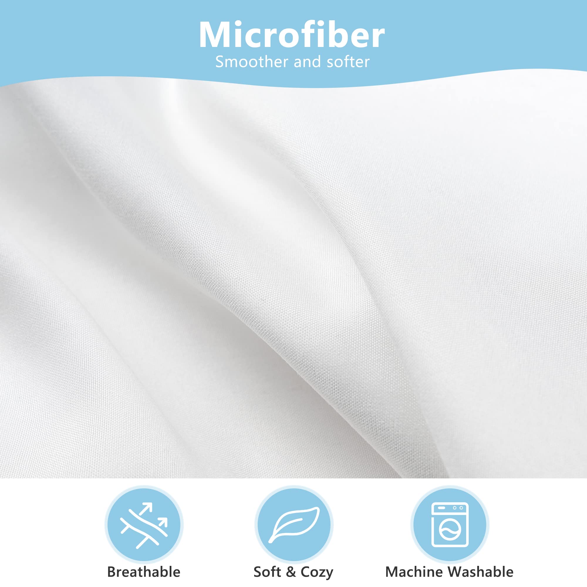 TILLYOU pillowcase machine washable for quick cleaning