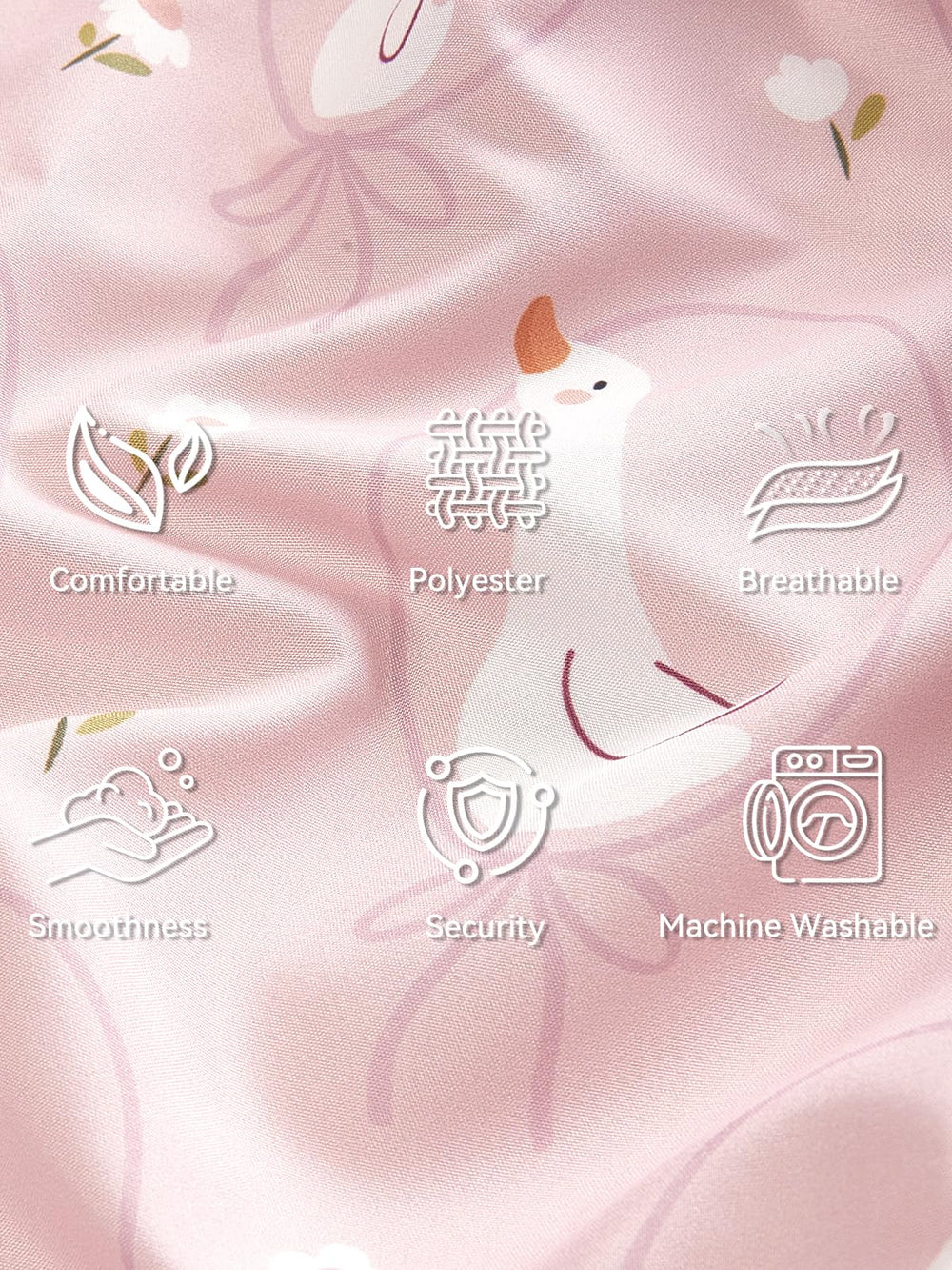 TILLYOU pillowcase is machine washable for easy cleaning