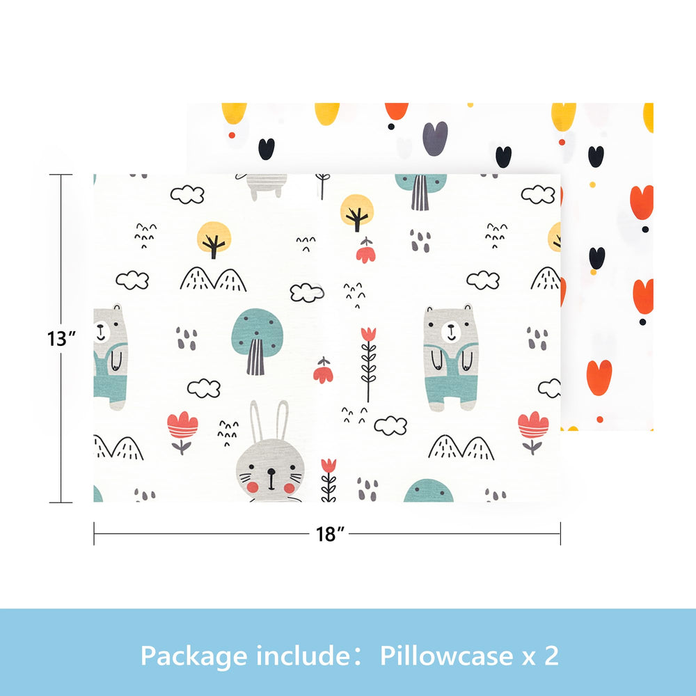 TILLYOU toddler pillowcase with soft microfiber provides gentle, silky touch for kids.