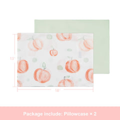 TILLYOU peach-dot toddler pillowcase adds gentle comfort