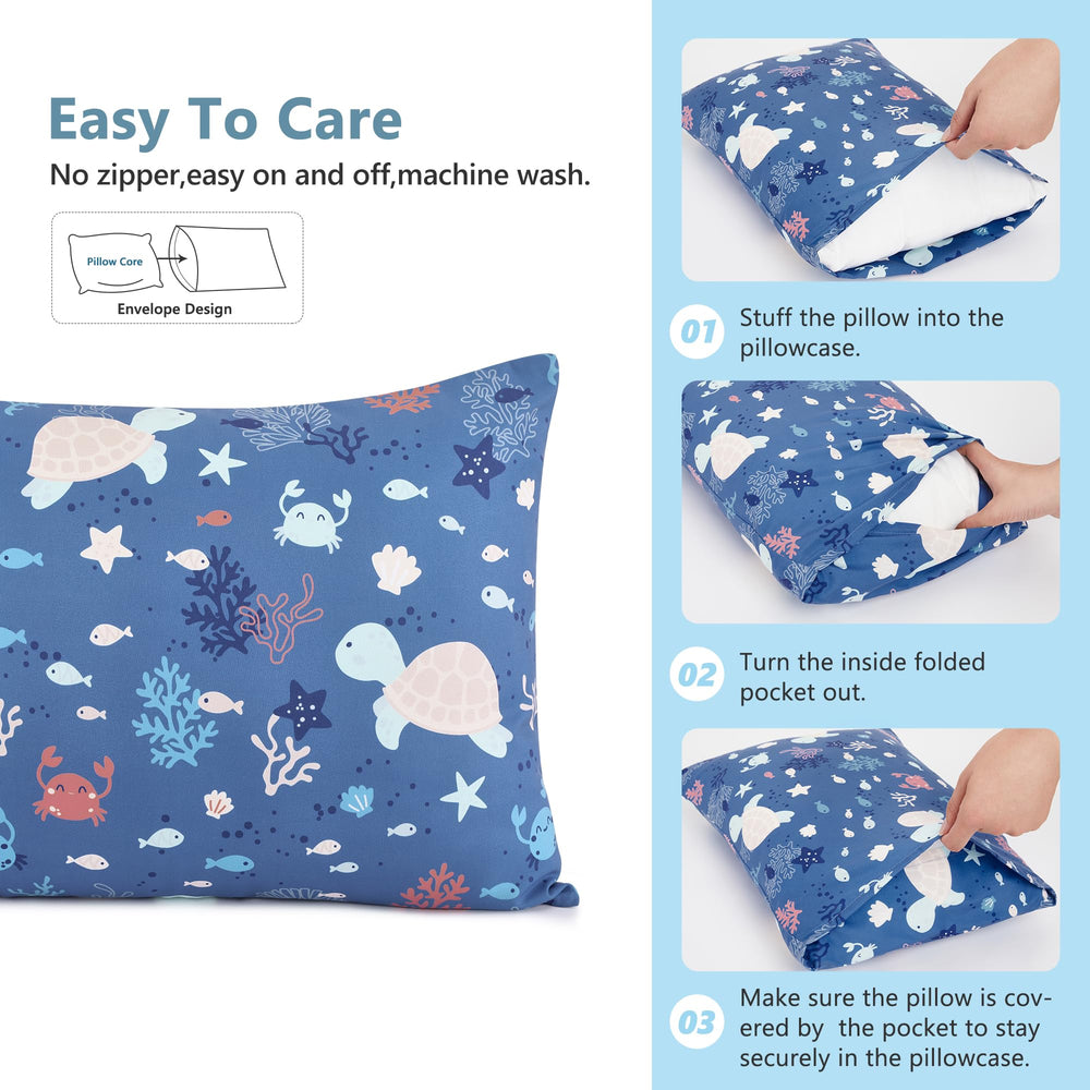 TILLYOU Silky microfiber pillowcase feels gentle on toddler skin
