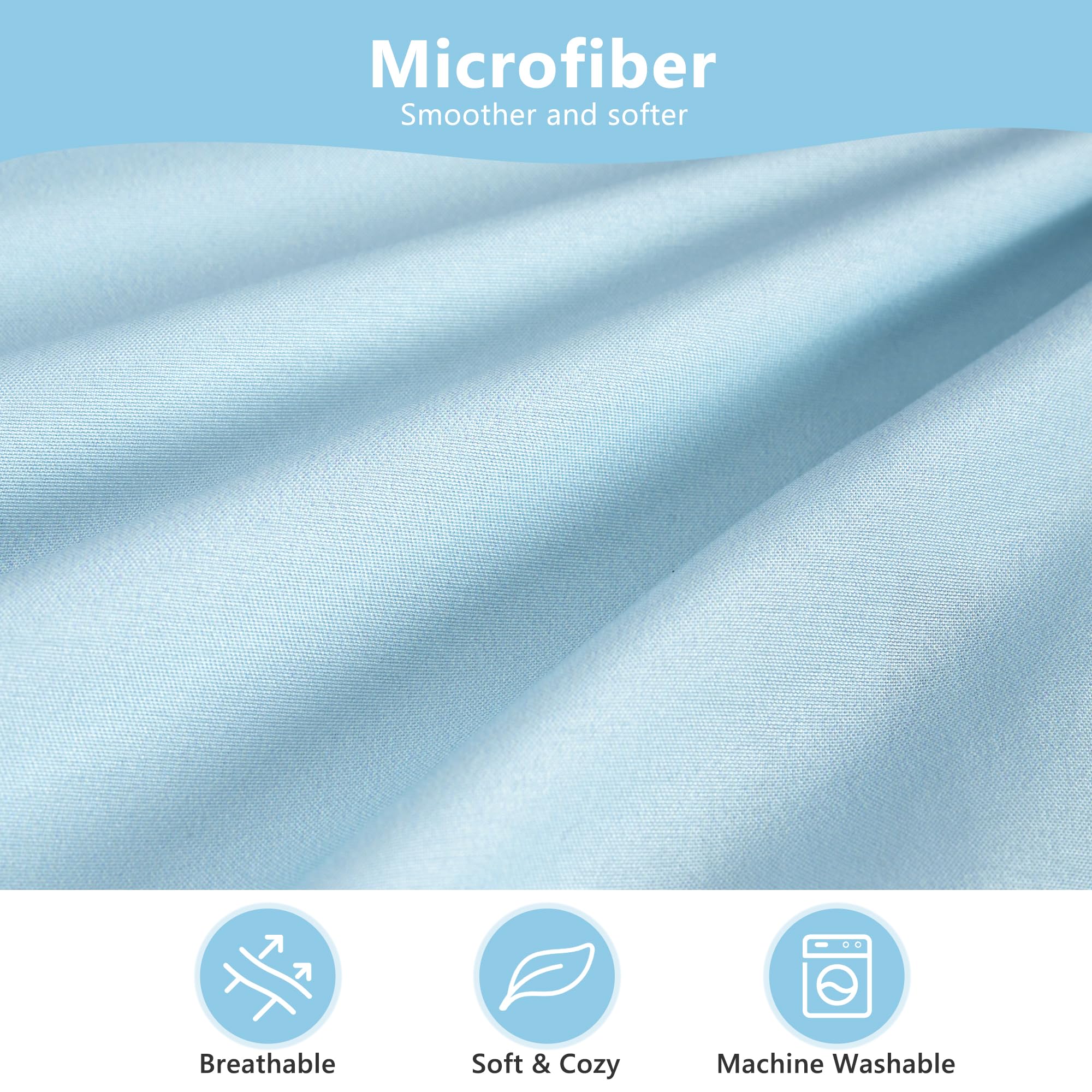 TILLYOU soft microfiber texture provides gentle sleep surface