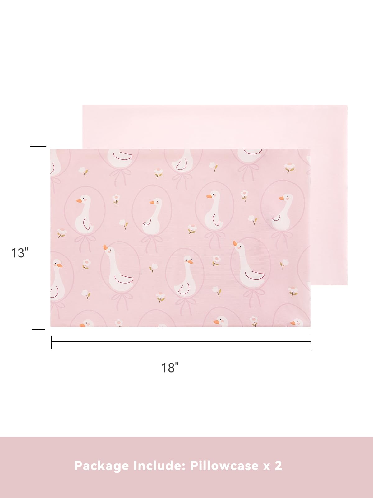 TILLYOU travel pillowcase for toddlers fits 13x18 pillows