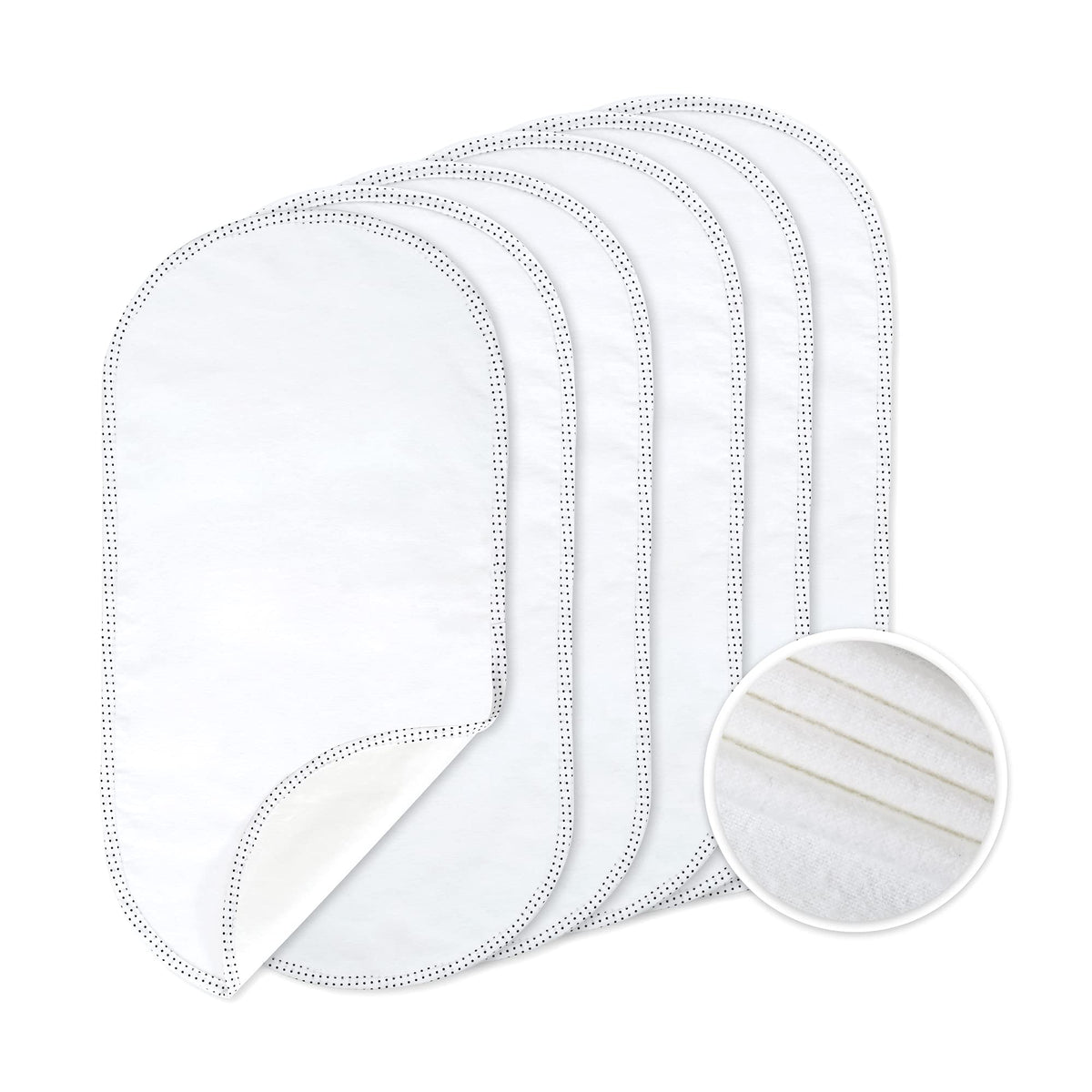 TILLYOU waterproof-changing-pad-liner six-pack provides a soft surface for diaper changes.