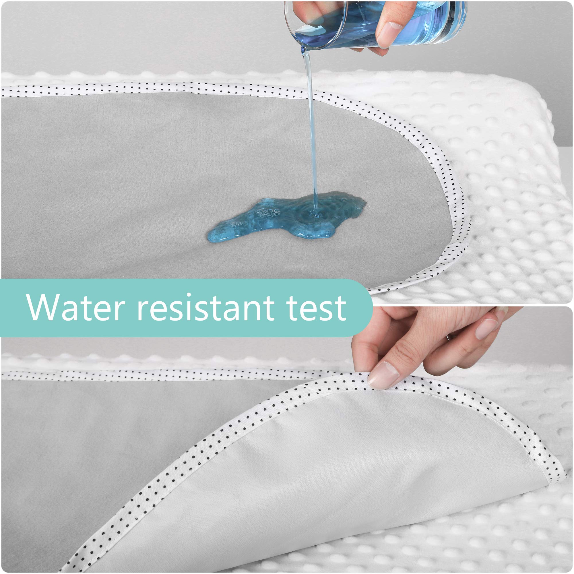 Stable, slip-free setup when paired with a changing table cover
