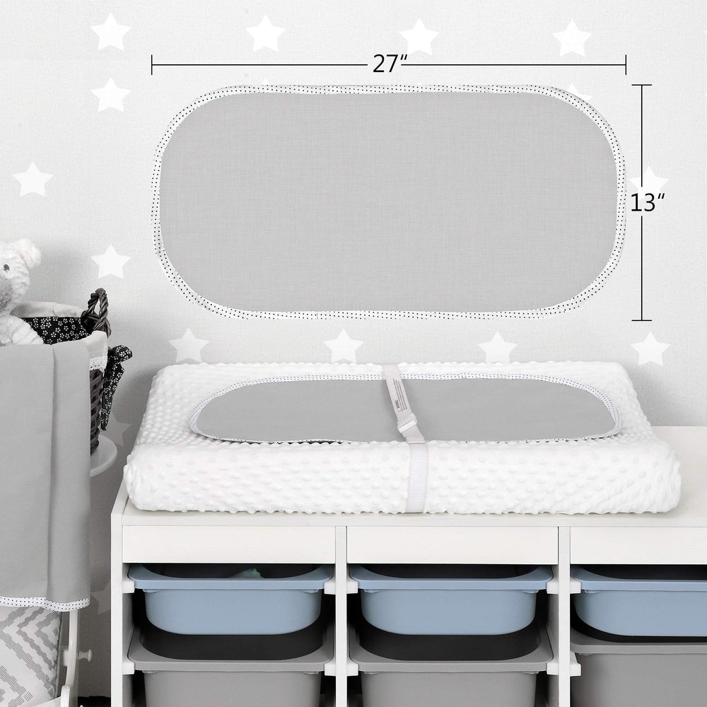 Six reusable liners in a practical gray color