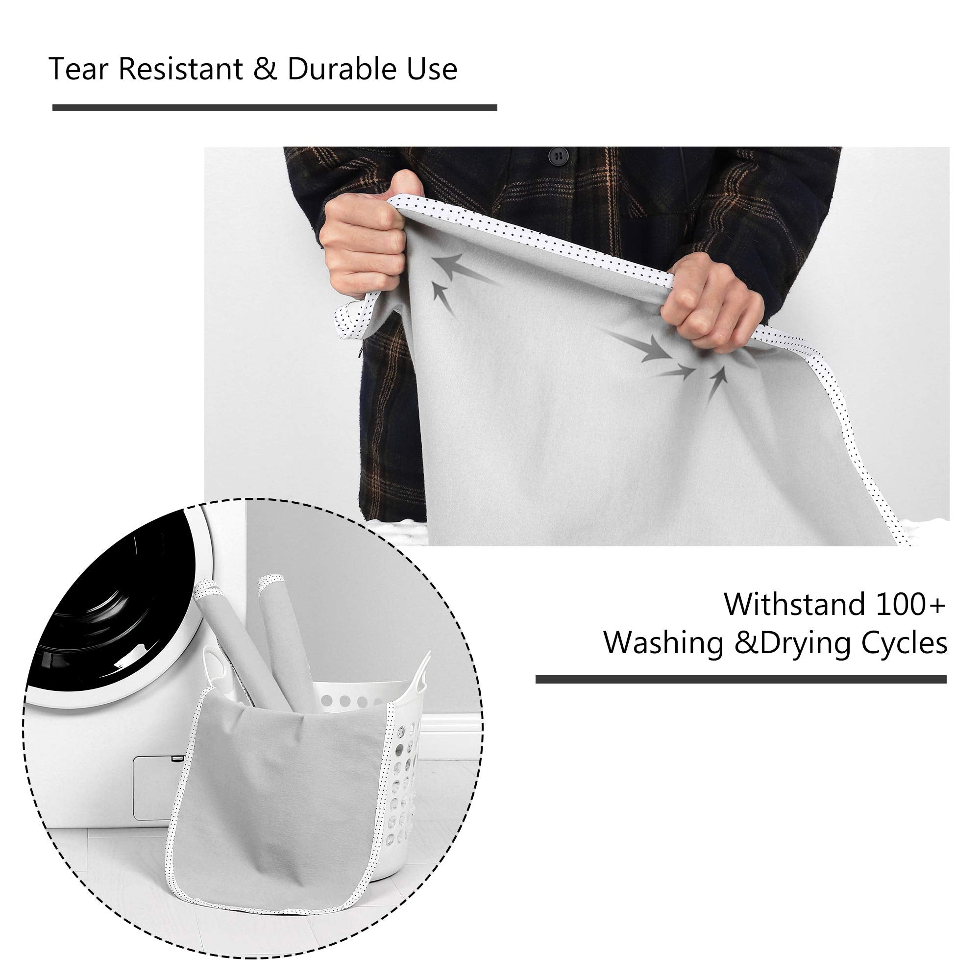 Back coating provides waterproof surface protection for the changing area