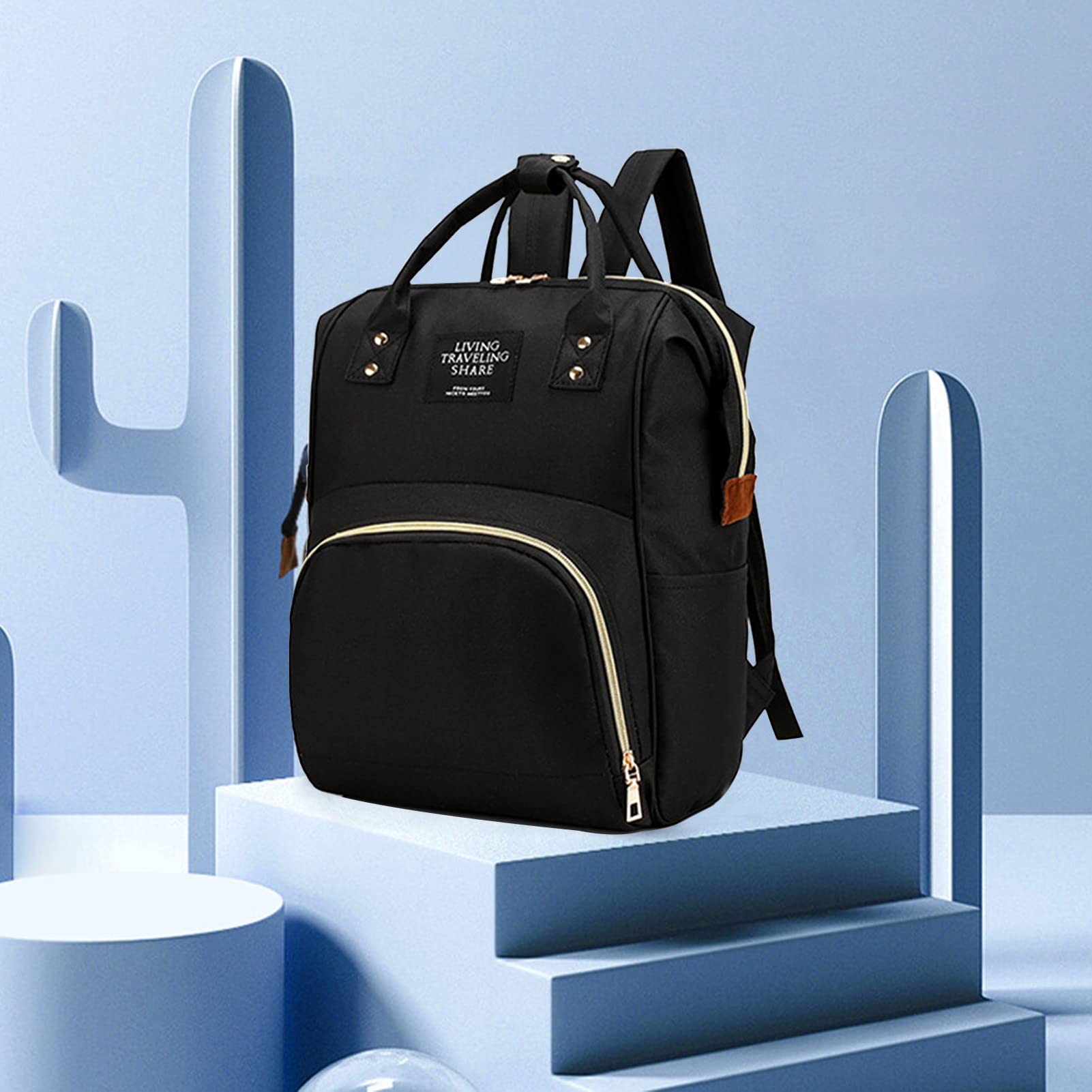 Timberer diaper bag in use during travel demonstrates versatility for shopping and daily outings
