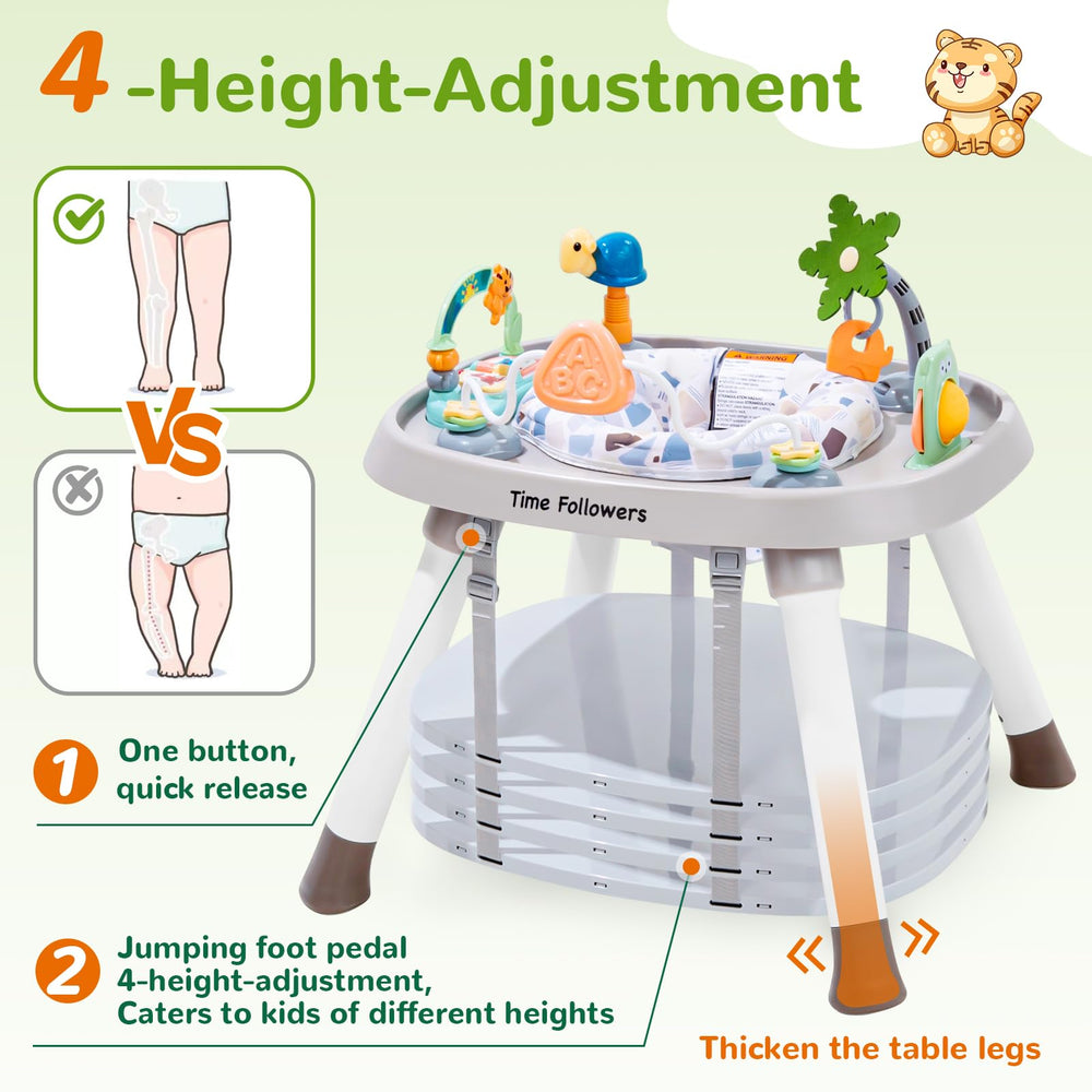 Time Followers 6-in-1 Baby Activity Center textures panel for tactile exploration.