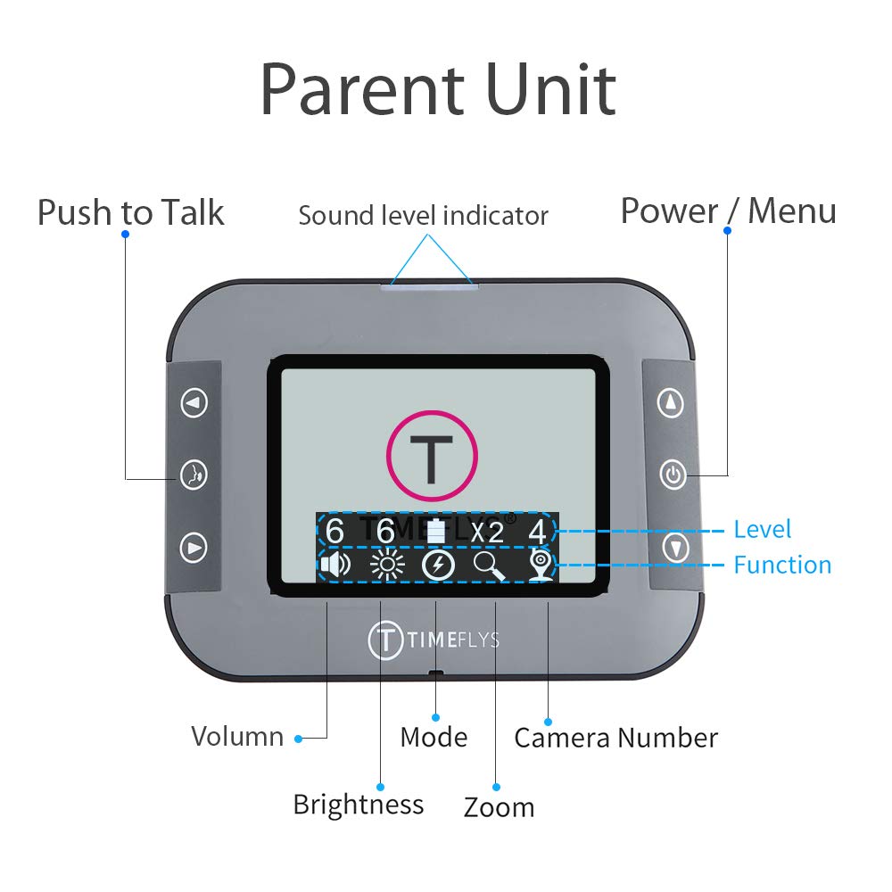 TimeFlys camera supports two-way audio for soothing talk with baby.